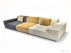 Divano Componibile Moderno con Design ad Angolo Quadrato per Salotti <span class=keywords><strong>e</strong></span> Appartamenti di Lusso - Product Image 5