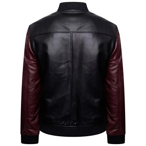 Chaqueta Varsity de Cuero Personalizada de Lujo para Hombre, Pedido al por Mayor, Resistente al Agua, Ligera, de Alta Calidad, Estilo Letterman - Product Image 5