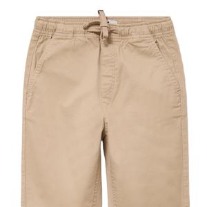 Pantalon chino en coton pour garçons, coupe droite décontractée, style vintage délavé, taille élastique ajustable avec cordon de serrage, extensible, pour l'école, OEM - Product Image 5