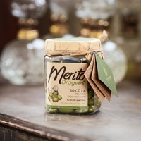 Dragées de chocolat matcha vert semi-doux saines et solides aux amandes et noix, pot de 180g, vente en gros pour cadeaux promotionnels d'entreprise
