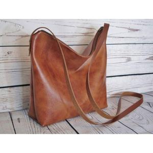 Genuine Leather Handbags With <b>Long</b> <b>Strap</b> Handles Durable Water Resistance Pure Leather <b>Bags</b> & Shopping Purse For Women's - Product Image 1
