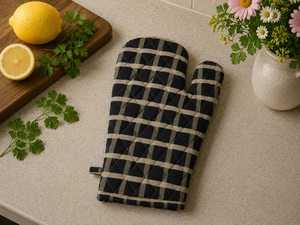 Gant de four en coton imprimé numériquement |   Gant de protection thermique rembourré pour la cuisine |   Gant de cuisine résistant à la chaleur et doux - Product Image 3