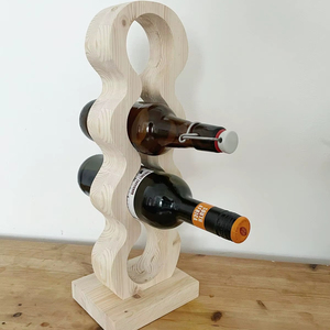 Handcrafted Wooden Wine Rack For Living Room Dining Area Bar <b>Corner</b> And Elegant Bottle Storage Solution - Product Image 1
