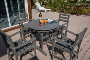 A prova di tempo per esterni HDPE mobili <span class=keywords><strong>da</strong></span> pranzo sedia <span class=keywords><strong>poltrona</strong></span> HDPE sala <span class=keywords><strong>da</strong></span> pranzo Set tavolo e sedia <span class=keywords><strong>da</strong></span> pranzo all'aperto - Product Image 5