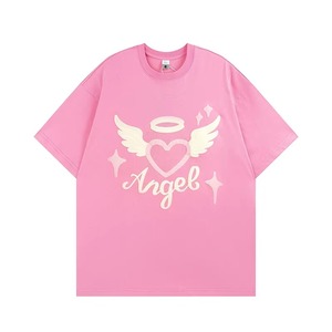 Camiseta de Algodón 100% Transpirable con Estampado Puff en Color Rosa Personalizada para Hombre, la Más Demandada y en Tendencia, en Venta al Por Mayor a un Precio Razonable - Product Image 1