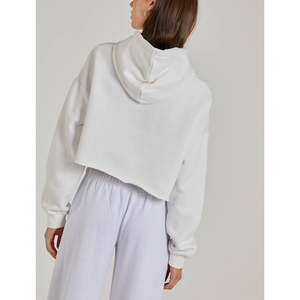 Sudadera con capucha gráfica de peso pesado para mujer 2026, estilo casual, holgada, top corto de fitness, ropa deportiva ajustada, camiseta con capucha y letras 3D bordadas - Product Image 6