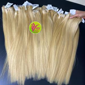 Cabello Humano Virgen Liso y Ondulado Rubio Natural Vuy Hair, Textura Sedosa y Suave, Extensiones de Cierre con Puntas Completas, Doble Trama - Product Image 5