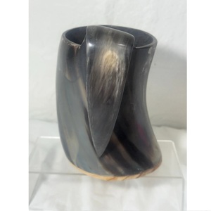 Mug à boire en corne de buffle naturelle, tasse à bière artisanale, grande capacité, réutilisable, cadeau de fête - Product Image 2