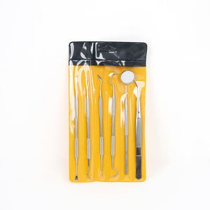 6PC Dental Examination Kit Dental <b>Tools</b> Kit Dental Hygiene Kit for <b>Teeth</b> <b>Cleaning</b> Stainless Steel Dental Instruments - Product Image 5