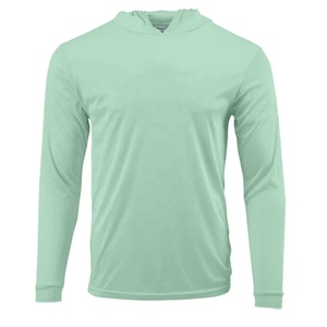 Hombres Sun Skin Protection T-Shirt Sudadera con capucha de manga larga al aire libre de poliéster con capucha - Product Image 4