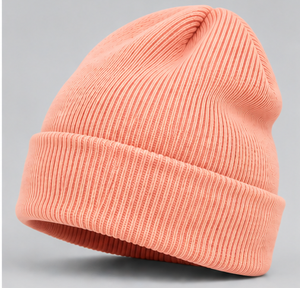 Custom Winter Beanie Hat Knitted Cuffed <b>Cap</b> With Embroidery Logo For Men Women Kids Warm Ribbed <b>Plain</b> Toque Autumn Casual - Product Image 5