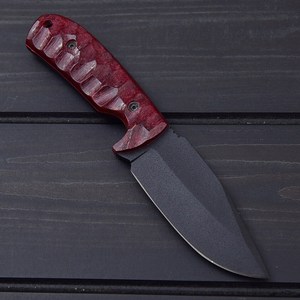Couteau de chasse artisanal à lame fixe, revêtement noir, couteau de survie, couteau à dépecer, couteau de camping extérieur, vente en gros aux fabricants aux États-Unis - Product Image 3