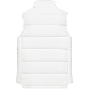 <b>Men</b> <b>White</b> Stand Collar Puffer <b>Vest</b> Zipper Closure Windproof Quilted Sleeveless Casual Winter Outerwear - Product Image 2