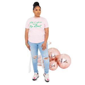 T-shirt graphique blanc et rose pour femme, manches courtes, col rond, décontracté, tendance, imprimé, confortable, haut de tous les jours, été - Product Image 3
