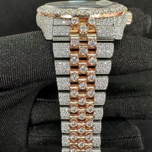 นาฬิกาเพชรสำหรับผู้หญิง Splendid Girl Jewelry ขนาด 38 มม. ระบบควอตซ์ หน้าปัดอะนาล็อก คริสตัลแซฟไฟร์ ตัวเลขโรมัน สายสแตนเลสสตีล - Product Image 3