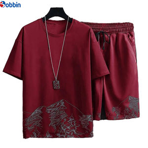 Conjunto de chándal unisex cómodo y transpirable con estampado 3D estilo urbano, camiseta oversize y pantalón corto para hombre - ¡Novedad! - Product Image 2