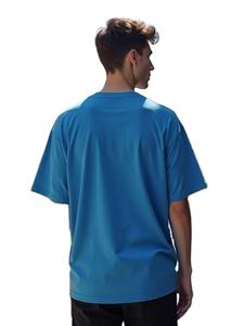 Camiseta Vintage Lisa para Hombre, Estilo Oversize con Hombros Caídos, Ropa de Verano para Hombre, Camisetas Azules Transpirables Estilo Hip Hop - Product Image 4