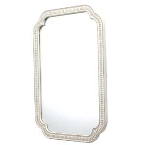 กรอบกระจกไม้ทาสีขาว ตกแต่งผนังรูปสี่เหลี่ยมผืนผ้า กระจกตกแต่งห้องน้ำ สำหรับห้องนั่งเล่นและทางเดิน - Product Image 5