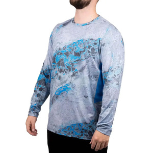 Wholesale Men's Fishing Shirt Long Sleeve Sublimation Print Bass Design UPF 50 Quick Dry Polyester Outdoor Wear - Product Image 4