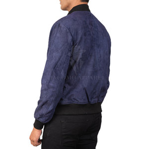 Customizable Outdoor Use Casual Men <b>Suede</b> Leather <b>Jacket</b> Stylish Shirt Collar Design For Everyday Men Fashion - Product Image 3