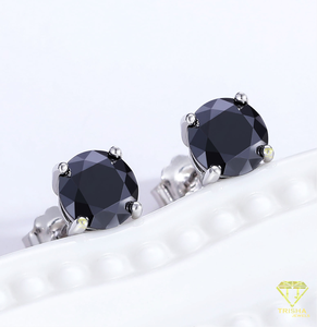 Pendientes de Plata de Ley 925 con Diamantes Cultivados en Laboratorio, Joyería Elegante y Brillante para Mujer, Venta al por Mayor y al Detal - Product Image 1