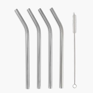 Pailles réutilisables en acier inoxydable de qualité supérieure, accessoires écologiques pour boire, pour une vie moderne - Product Image 3