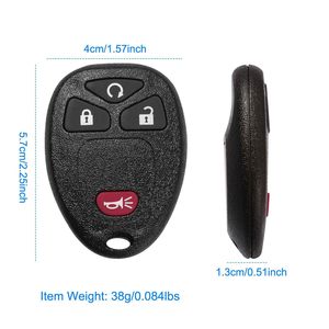 กล่องใส่กุญแจรีโมทรถยนต์แบบไร้กุญแจ 2 ชิ้น พร้อมแผงปุ่มกดทดแทน ใช้ได้กับกุญแจรถรุ่น OUC60270 - Product Image 6