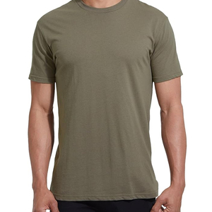 Camiseta Deportiva Larga Informal de Algodón para Hombre, Cuello Redondo, Manga Corta, Ecológica, de Primera Calidad, Jersey de Algodón, Cuello Redondo - Product Image 3