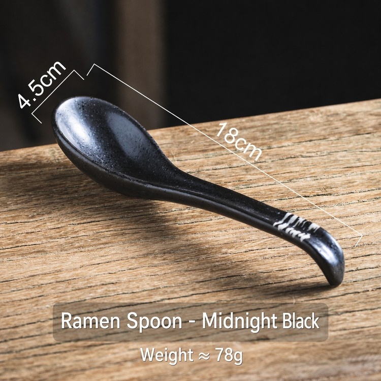 Ramen spoon midnight black