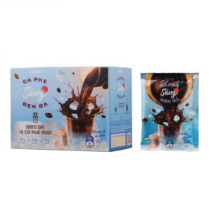 SANG Rexsun 192g de poudre de café noir instantané Ban Me Gold saveur traditionnelle de style vietnamien avec sucre intense emballé dans un sac - Product Image 3