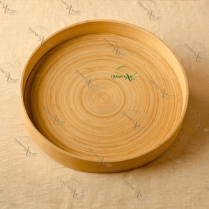 Plateaux en bambou écologiques OEM, ustensiles de cuisine faits à la main, décoratifs et recyclables, fournisseur en vrac du Vietnam - Product Image 3