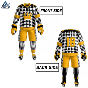 Conjunto de Jersey y Pantalones de Hockey sobre Hielo Personalizados de Alta Calidad, Uniforme de Equipo Profesional Duradero, Diseño y Logotipo Personalizados - Product Image 6