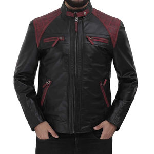 Men's Custom Stand Collar Pure <b>Suede</b> Lambskin Leather <b>Jacket</b> for Winter Moto Style <b>jacket</b> for men - Product Image 2