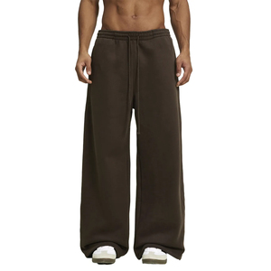 OEM ODM Men Women Sweatpants <b>Elastic</b> Waist Drawstring Loose Straight Leg Casual Pants Supplier Bulk - Product Image 3