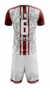 Vente en gros, nouveau style, logo personnalisé, manches courtes, 100% polyester, uniforme de football, service OEM - Product Image 5