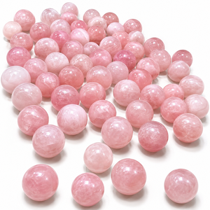 Factory Sale Genuine Natural Pink Rose Quartz Sphere 5-6cm Polished <b>Crystal</b> <b>Ball</b> Healing Stone Home Decoration Feng Shui - Product Image 4