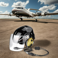 Casque de Vol Spécialisé avec Micro-Casque pour Parapente, Paramoteur et Parachutisme