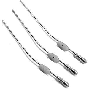 Tubo de succión de acero inoxidable Frazier Essential Instrument FR 7 Basis Baron, de plástico, con fuente de alimentación manual/mecánica, de Dentavex - Product Image 5