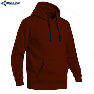 Men's Solid Color Hooded Fleece Sweatshirt Regular Fit Casual Hoodie With Front Pocket Autumn Wear - Product Image 4