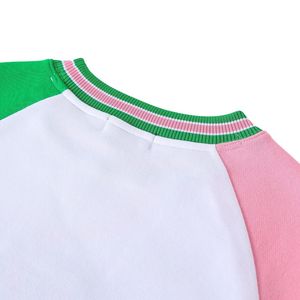 <b>Camo</b> Chenille Crewneck Sweatshirt Green Pink Black Pattern Pullover Fleece <b>Top</b> Embroidered Greek Style Casual - Product Image 4