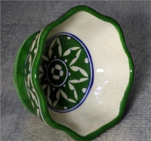 Modern Handmade <b>Ceramic</b> Bowl <b>Plate</b> with Artistic Irregular Rim Decorative Tableware Serving Dish for Home Kitchen Decor - Product Image 3