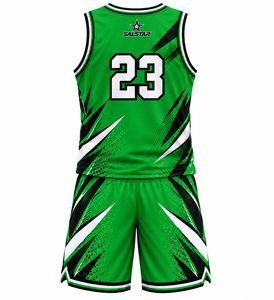 Conjunto de Uniforme de Baloncesto Verde Sublimado Personalizado para Hombre, Jersey y Pantalones Cortos de Baloncesto de Poliéster Premium, Fabricante de Ropa Deportiva para Equipos - Product Image 2