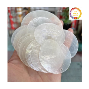 Capiz <b>Shell</b> <b>Ornaments</b> | Clear Polished Seashell | Decorative Crafts & Luxury Home Decor | OEM Manufacturer - Product Image 1
