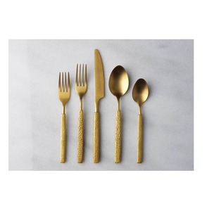 Juego de Cubiertos de Lujo en Oro Champán, Juego de Cubiertos Elegantes en Oro para Catering, Cubiertos de Acero Inoxidable para Eventos Especiales - Product Image 2