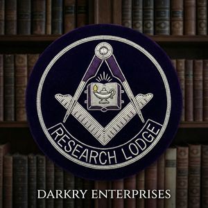 Insignia de la Gran Logia Provincial con hilo de oro, parche bordado a mano con el escudo, insignia masónica para blazer con corona, hecho a medida - Product Image 5