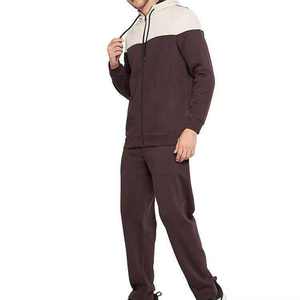 Men's Heavyweight Solid Casual Full Zip Tracksuits Set 100% Cotton Customizable Winter Wear - Product Image 2