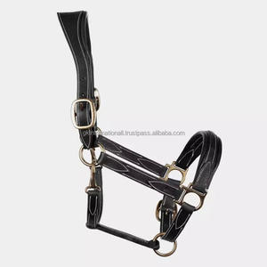 Accesorios de equitación de calidad superior, venta al por mayor, cabestro de caballo de cuero genuino ecuestre, cuello de cabeza, cabestros equinos acolchados - Product Image 6