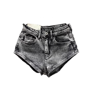 Women's High Waist <b>Denim</b> Shorts Washed Black Distressed Hot Pants Casual Summer Jean Shorts <b>Stretch</b> Fashion Mini Shorts - Product Image 3