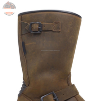 Bottes Chopper en cuir de moto sur mesure les plus vendues confortable nouvelle hauteur de cheville imperméable doublure véritable