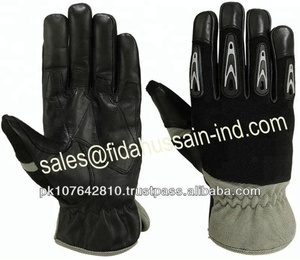 Guantes de cuero de trabajo automático de alta calidad de Pakistán Guantes de impacto mecánico de color de alta visibilidad Arbeitshanschuhe - Product Image 4